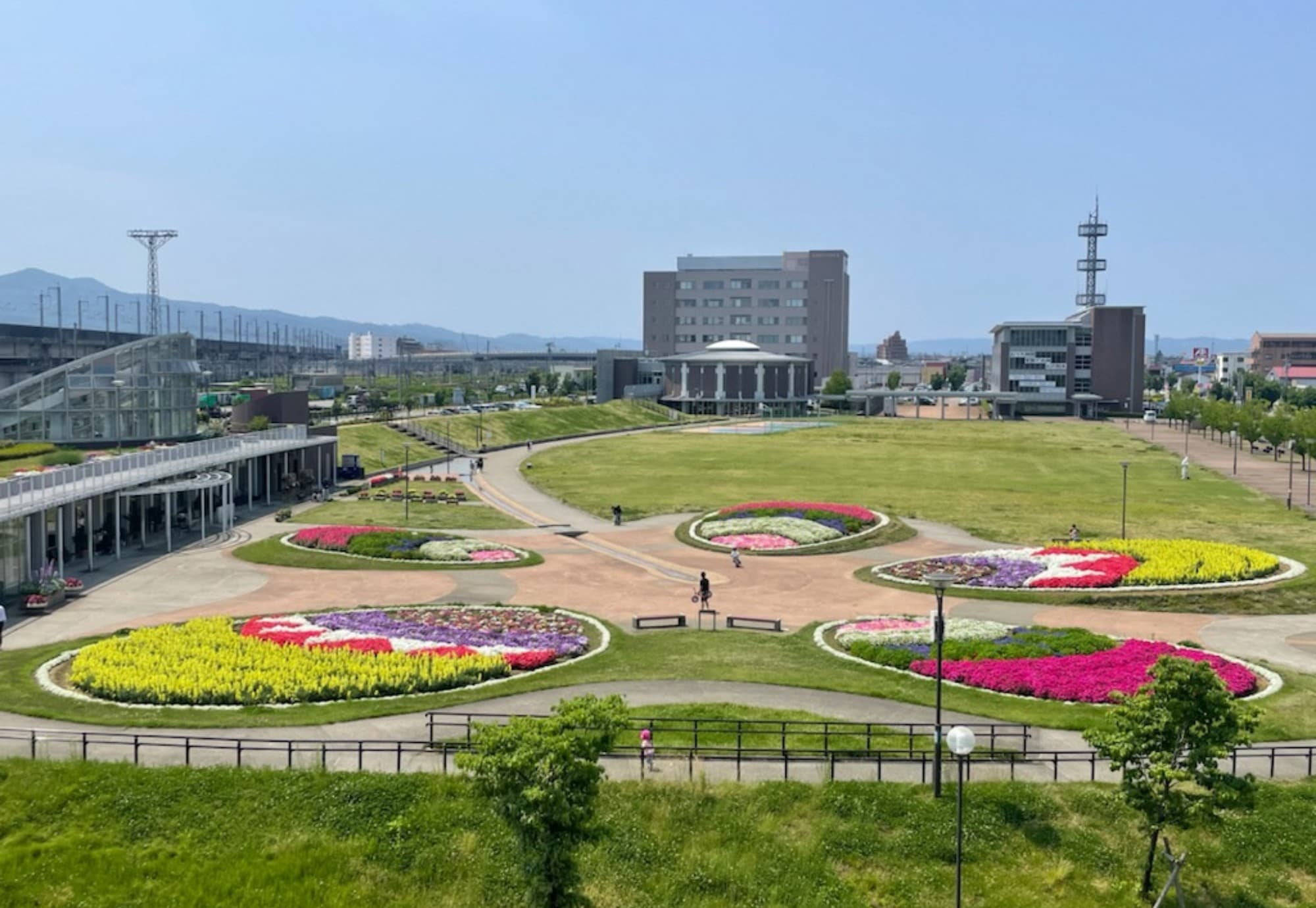 長岡市民防災公園の市民花壇