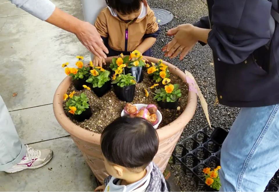 公園内の子育て支援施設でのイベント
